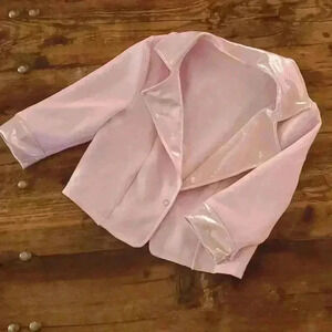 Blush neoprene jacket.